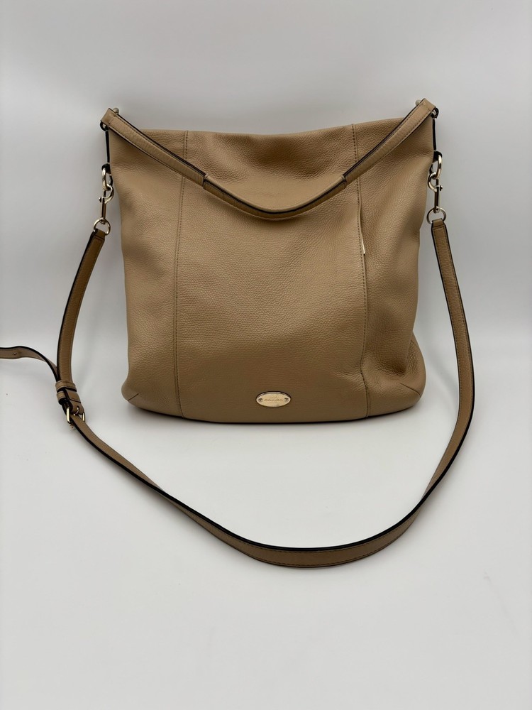 Coach Madison Isabelle Pebbled Leather Shoulder Crossbody Bag W/ Shoulder Strap