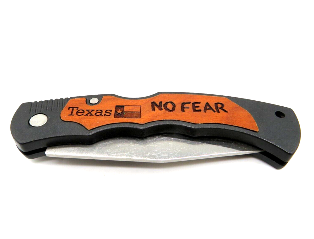 Texas No Fear Serrated Clip-On Pocket Knife Without Box