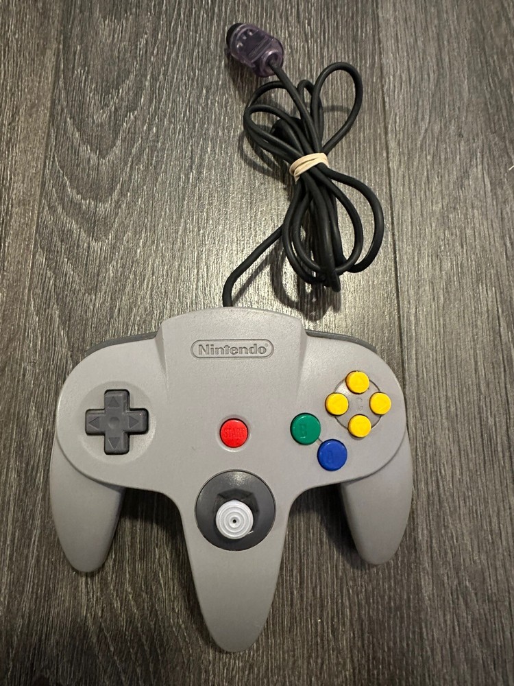 Nintendo 64 N64 OEM Authentic Video Game Remote Controller Gray NUS-005