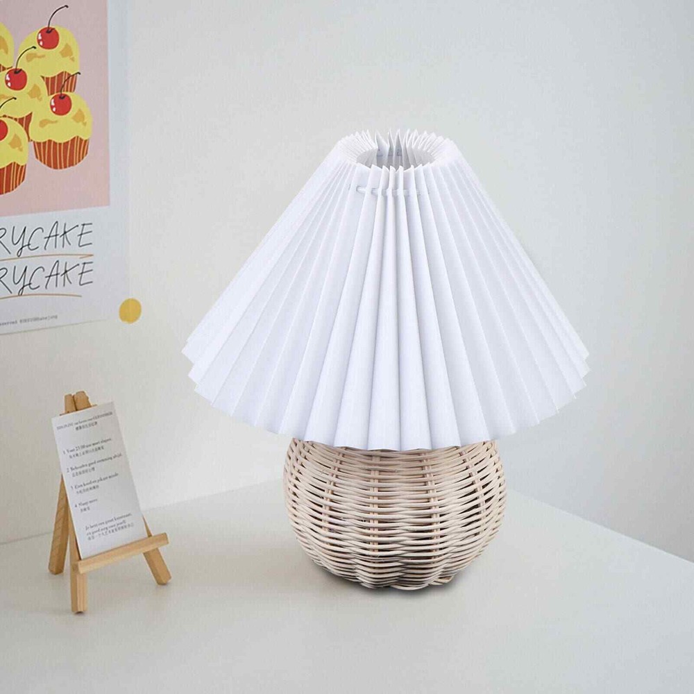 Rattan Table Lamp Nightstand