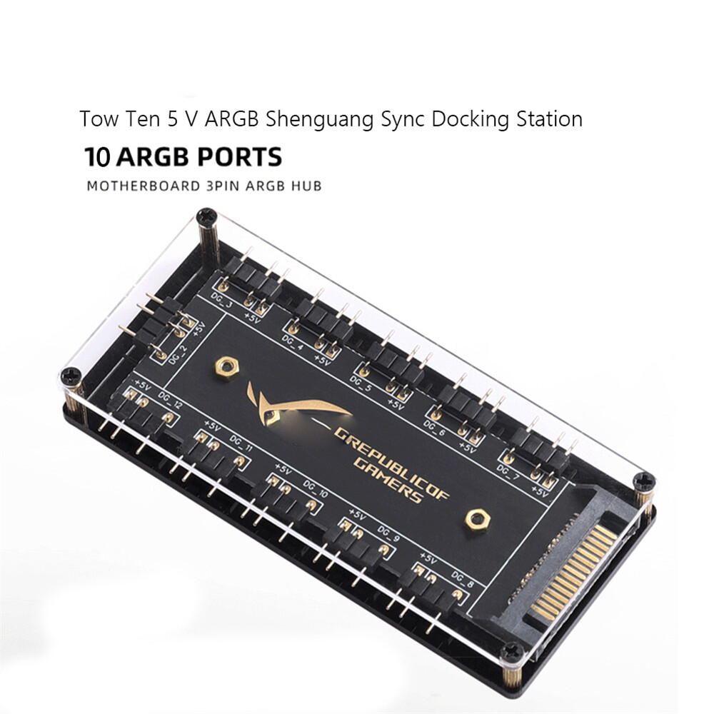 5V 3-Pin ARGB RGBW LED Strip Light PC Fan Cable Adapter