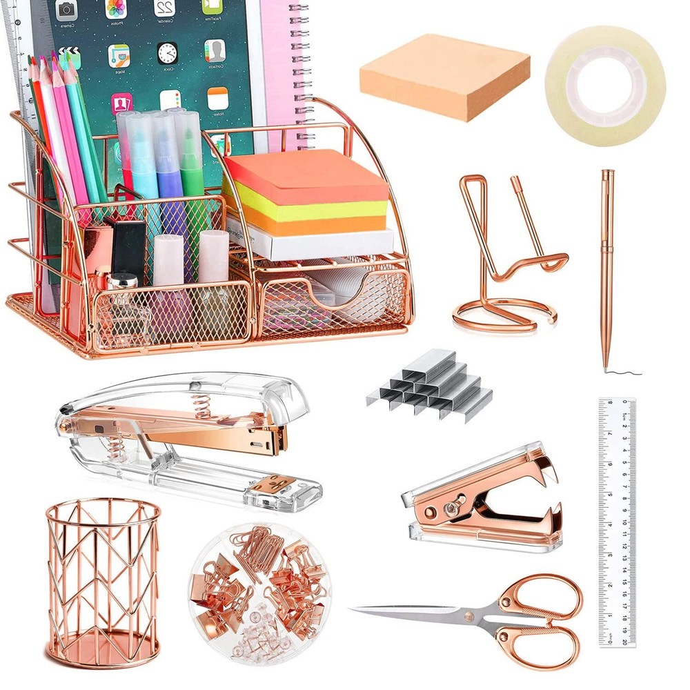 JUOPIEA Desk Organizers and Accessories Office Supplies 12PS Set with Acrylic...