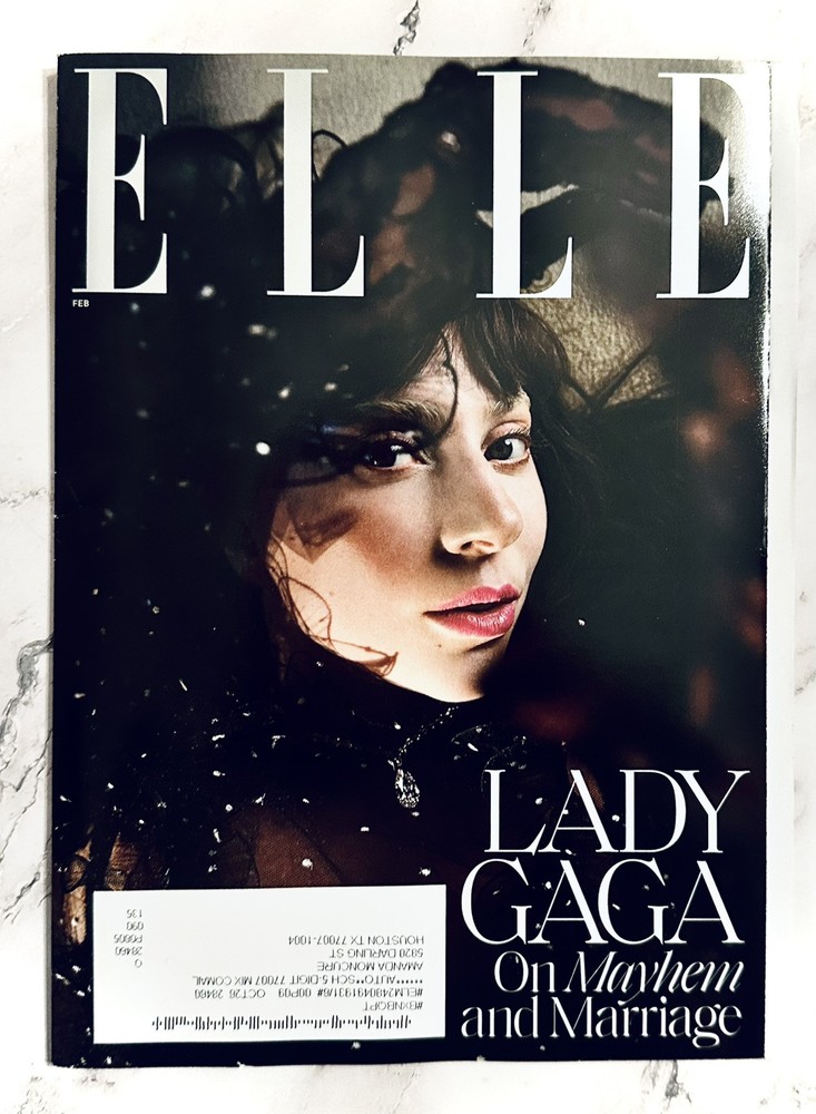 Elle Magazine • February 2025 • Lady Gaga Cover *NEW*
