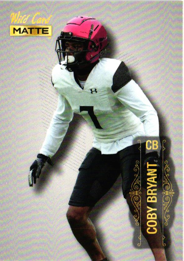 Coby Bryant 2022 Wild Card Matte # MB-19 Cincinnati Bearcats/ Seattle Seahawks