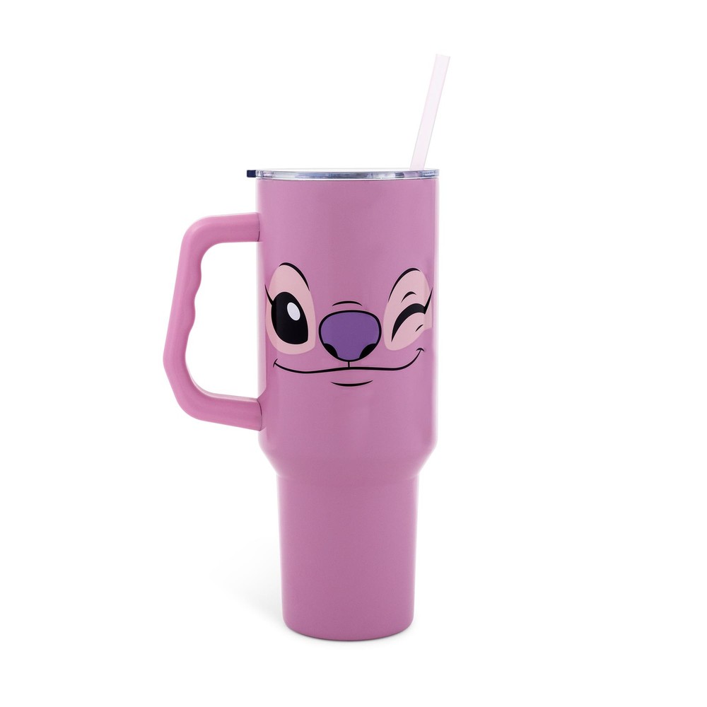 Disney Lilo & Stitch Angel 40oz Stainless Steel Tumbler with Handle