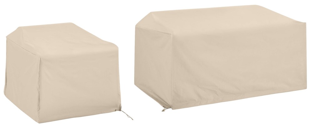 Crosley Furniture Patio Furniture Covers, Waterproof 2-Piece Cover Set for Ou...