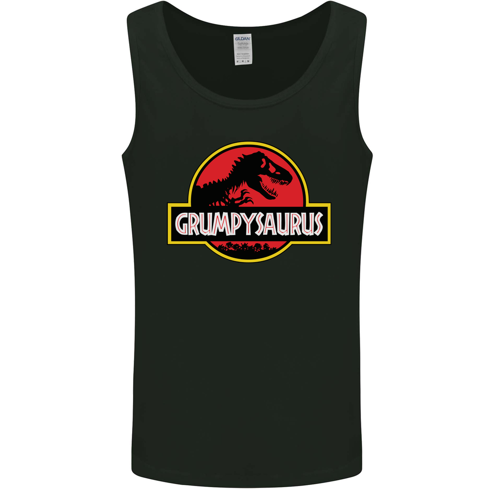 Grumpysaurus Funny Grumpy Old Git Man Mens Vest Tank Top