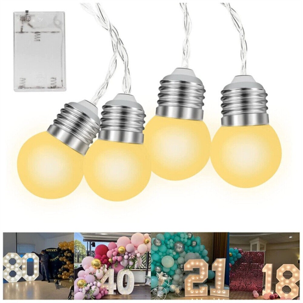 Retro LED String Lights Outdoor Garden Hanging Fairy Bulb Lamp