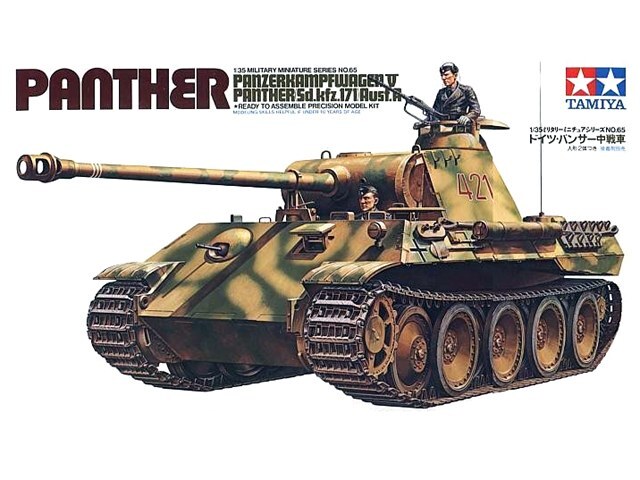 Tamiya 35065 WWII German Panther Tank 1/35 Scale Plastic Model Kit
