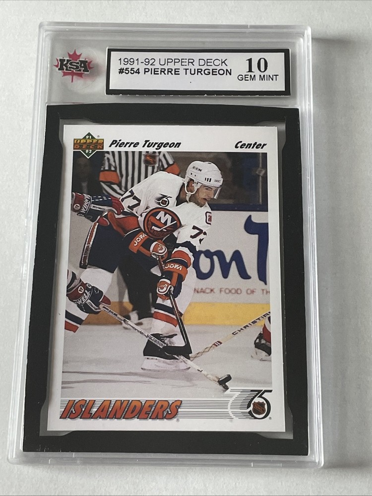 1991-92 Upper Deck Pierre Turgeon NY Islanders KSA 10 GEM Mint Hockey Card