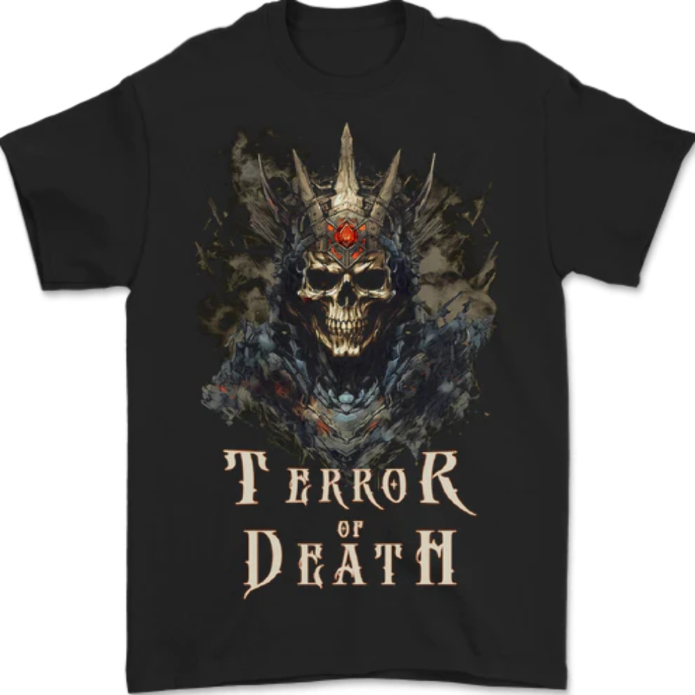 Terror of Death Skull Demon Mens T-Shirt 100% Cotton