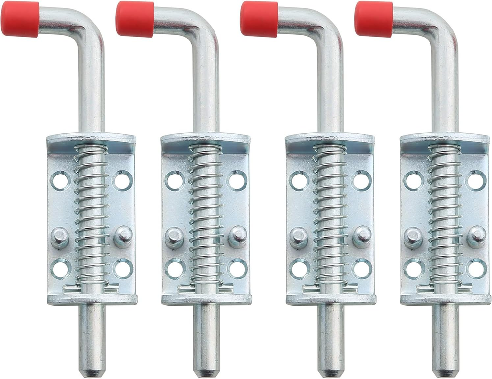 Heavy Duty 6.5-Inch Spring Loaded Metal Lock Barrel Bolt Latch with Grip