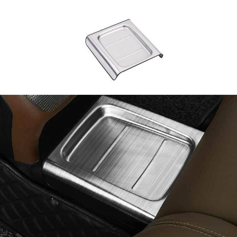 Silver Steel Rear Anti-Kick Protection Panel Fit For Benz E-Class W213 2017-2023