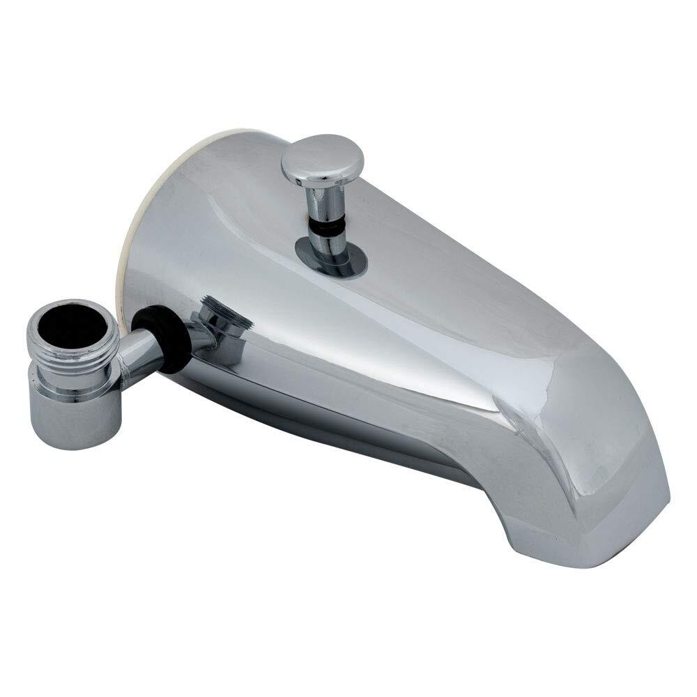 5-1/4 Inch Zinc Bath Tub Diverter Spout with Side Outlet Chrome 15087
