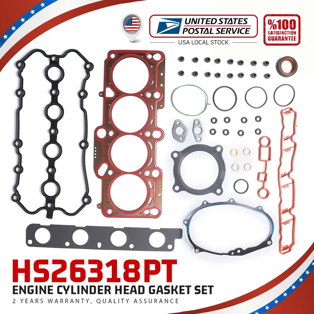 Head Gasket Set Fits For 2005-2011 Audi A3 A4 Quattro Q5 Turbo 2.0L DOHC BPY BPG