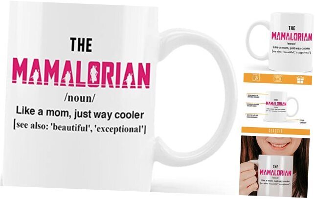 Mamalorian Funny Mothers Day Mom Mug Personalized Sweet Unique Gift