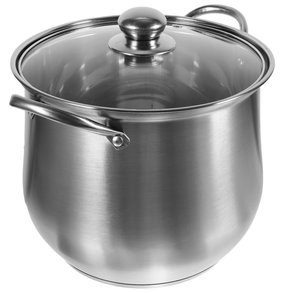 Stainless Steel Stock Pot Pot with Lid Cookware Kitchen Cooking Pot