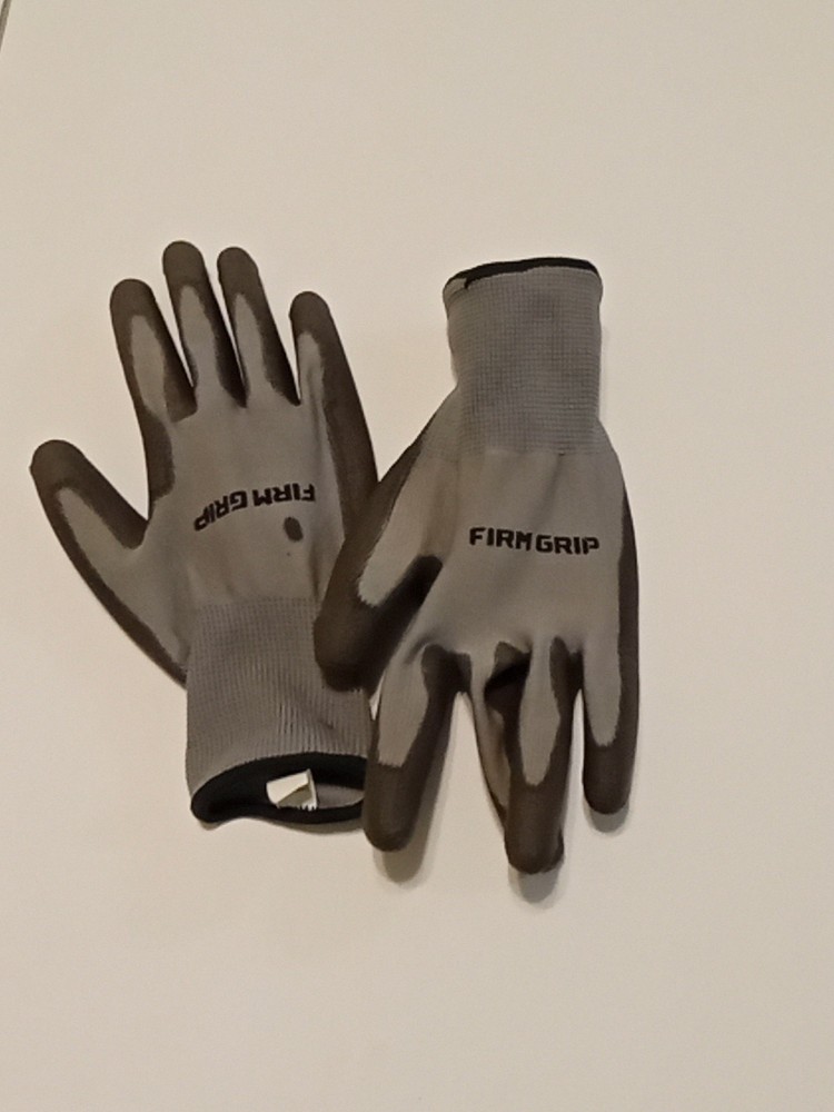 Firm Grip XL Gloves – Lightly Used Washed Polyester – No Latex