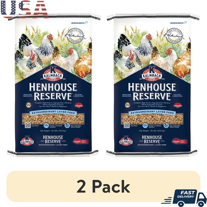 Henhouse Reserve Chicken Feed Superfood 30lb YolkProud Fortified Probiotics New