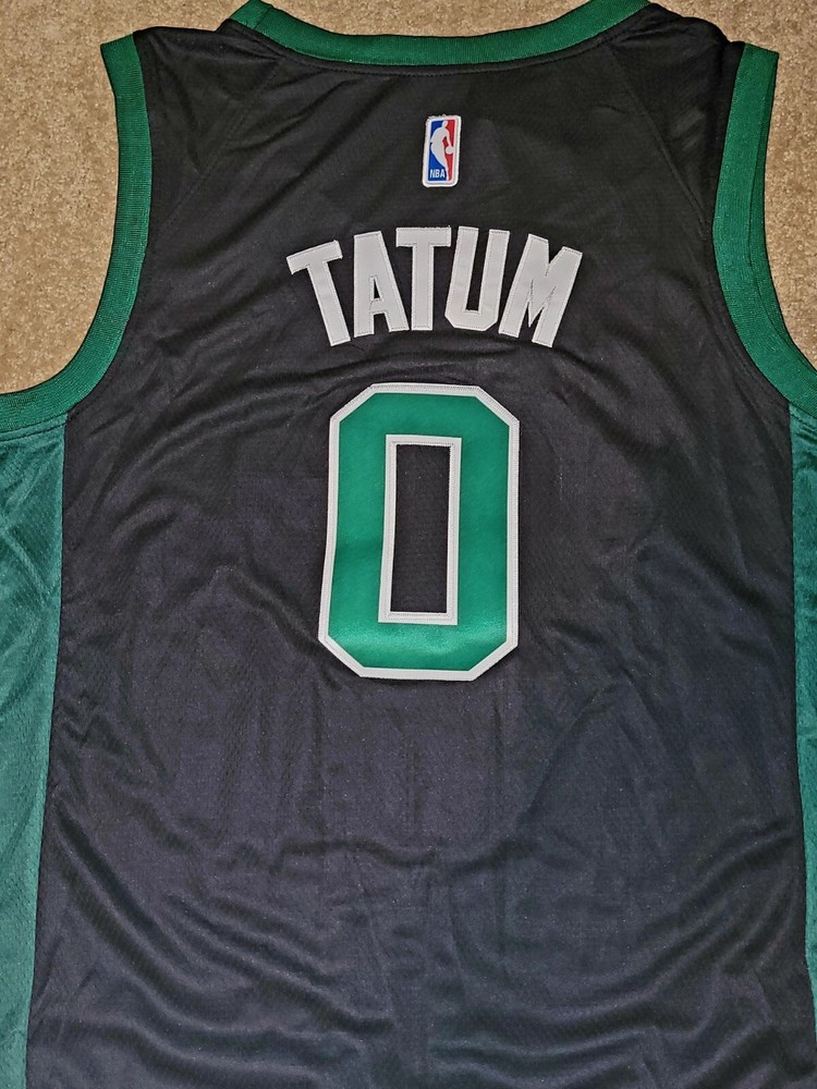 black Boston Celtics Jayson Tatum mens jersey replica