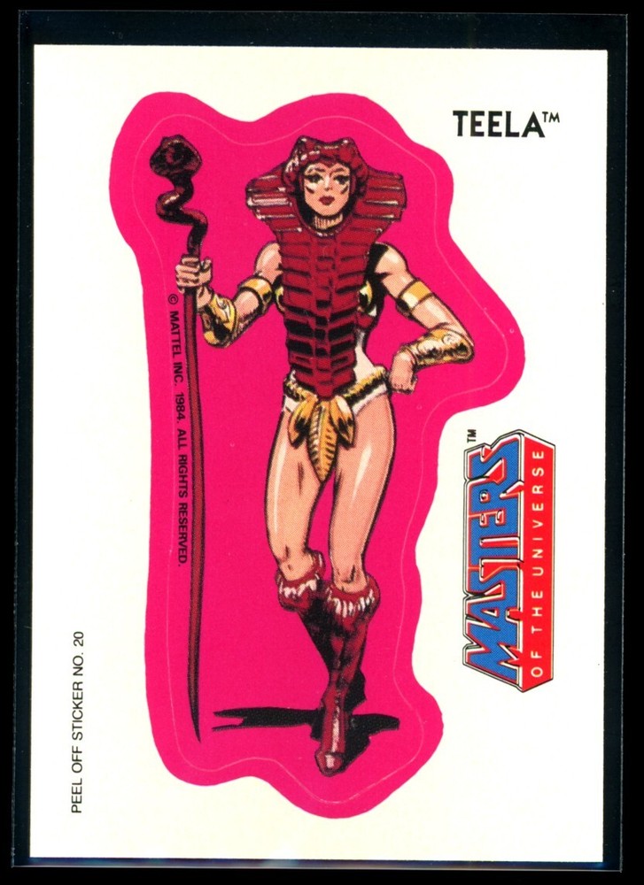 1984 Masters of the Universe Teela Sticker #20 NM C4 Condition  