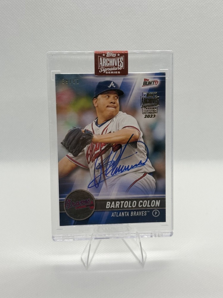 2023 BARTOLO COLON TOPPS ARCHIVES SIGNATURE AUTO /61 *MINT*