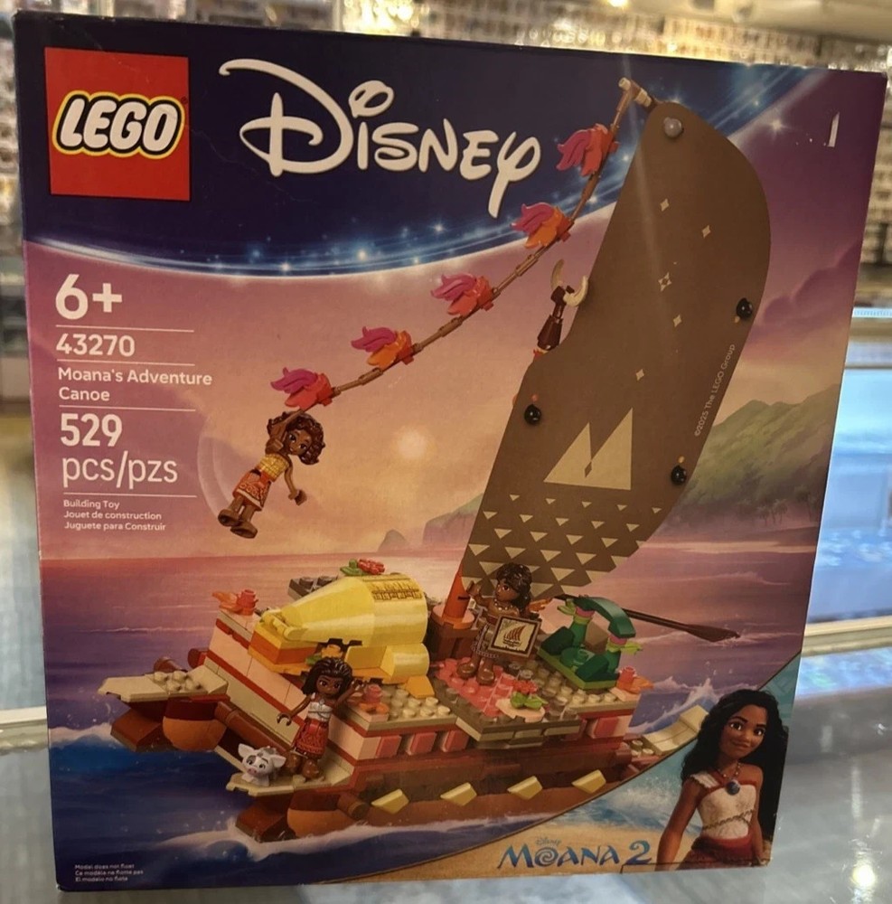 LEGO Disney Moana's Adventure Canoe 43270 Box Damage 100% Complete Sealed Bags