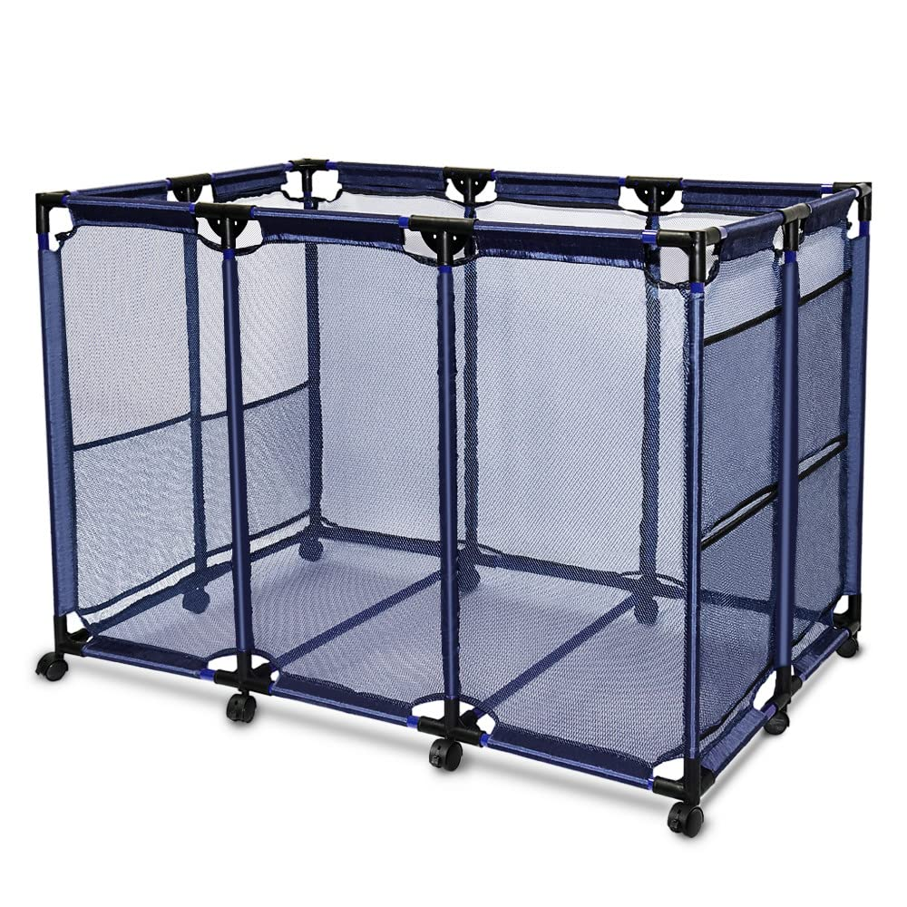 Blue Pool Storage Bins Rolling Organizer, 48
