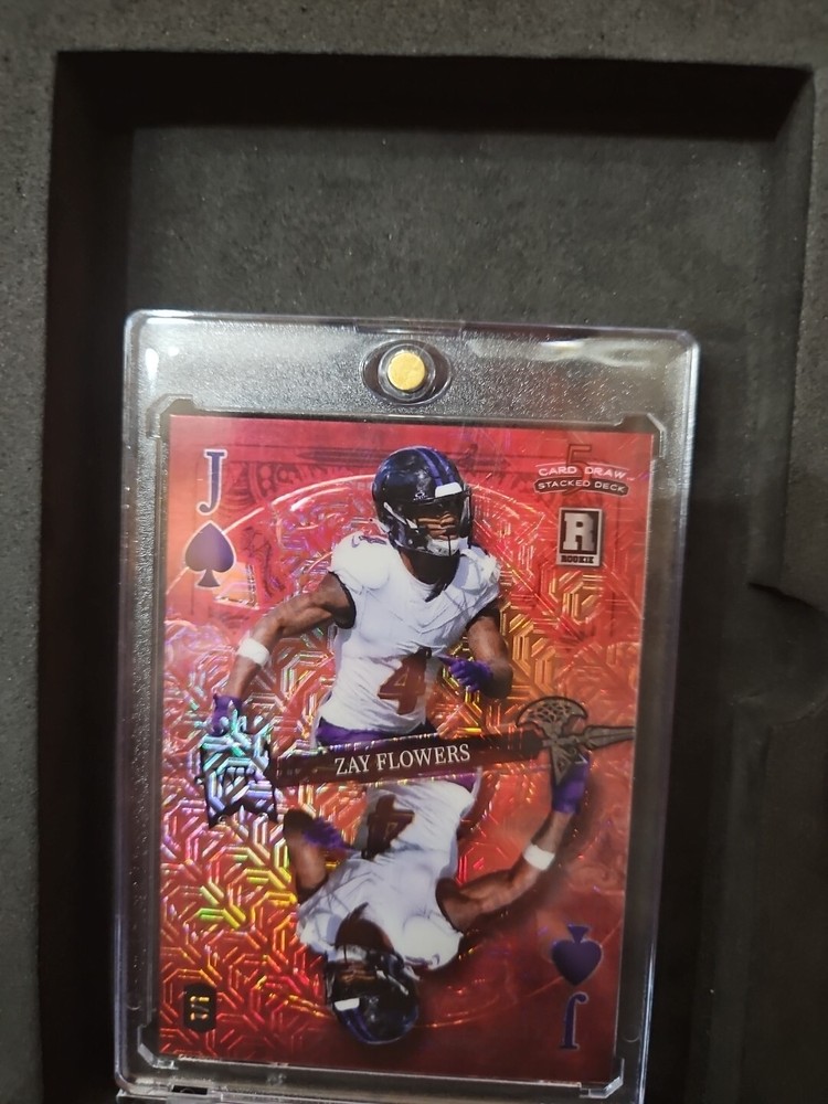 Zay Flowers (1/1) RC #DK-ZF 2023 Wild Card 5 Card Draw Mirror