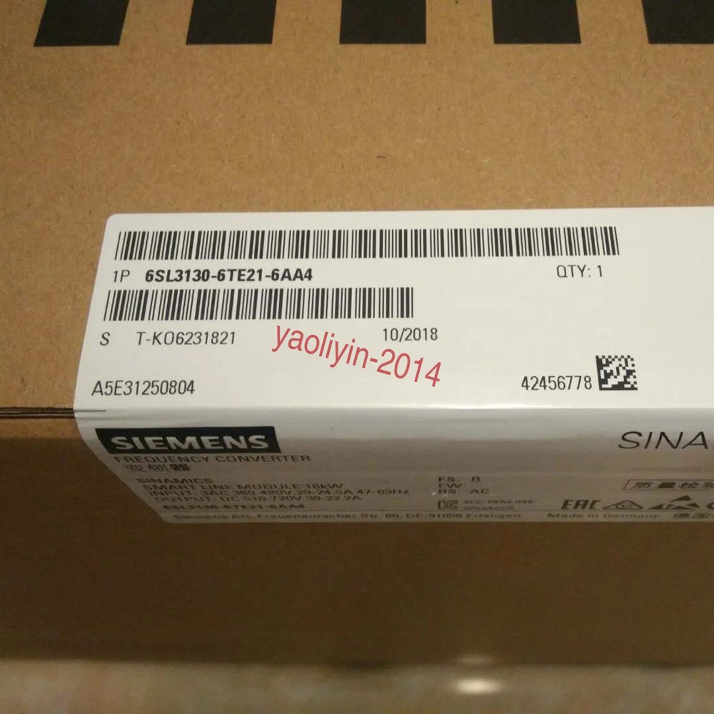 1PC Brand NEW Siemens 6SL3130-6TE21-6AA4 6SL3 130-6TE21-6AA4 Expedited Shipping