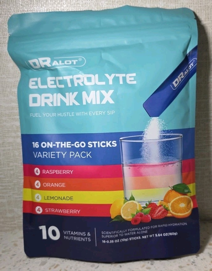 Dralot Sugar Free Electrolytes Powder with Natural Flavors for Fast Hydration