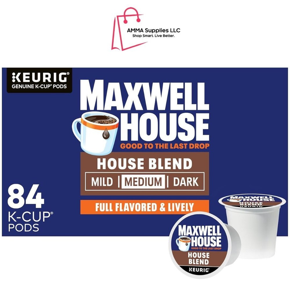 Maxwell House, House Blend, Medium Roast, K-Cup Coffee Pods, 84 ct Box