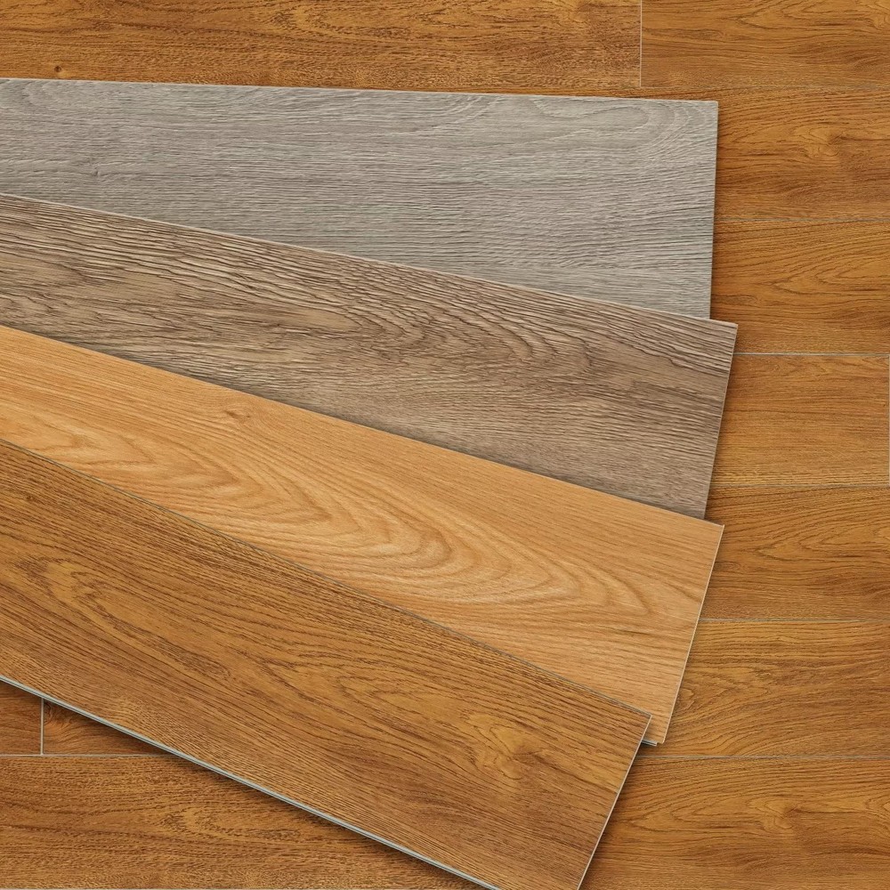 SPC Vinyl Plank Flooring 9-Piece DIY Luxury Wood-Look Floor Tiles