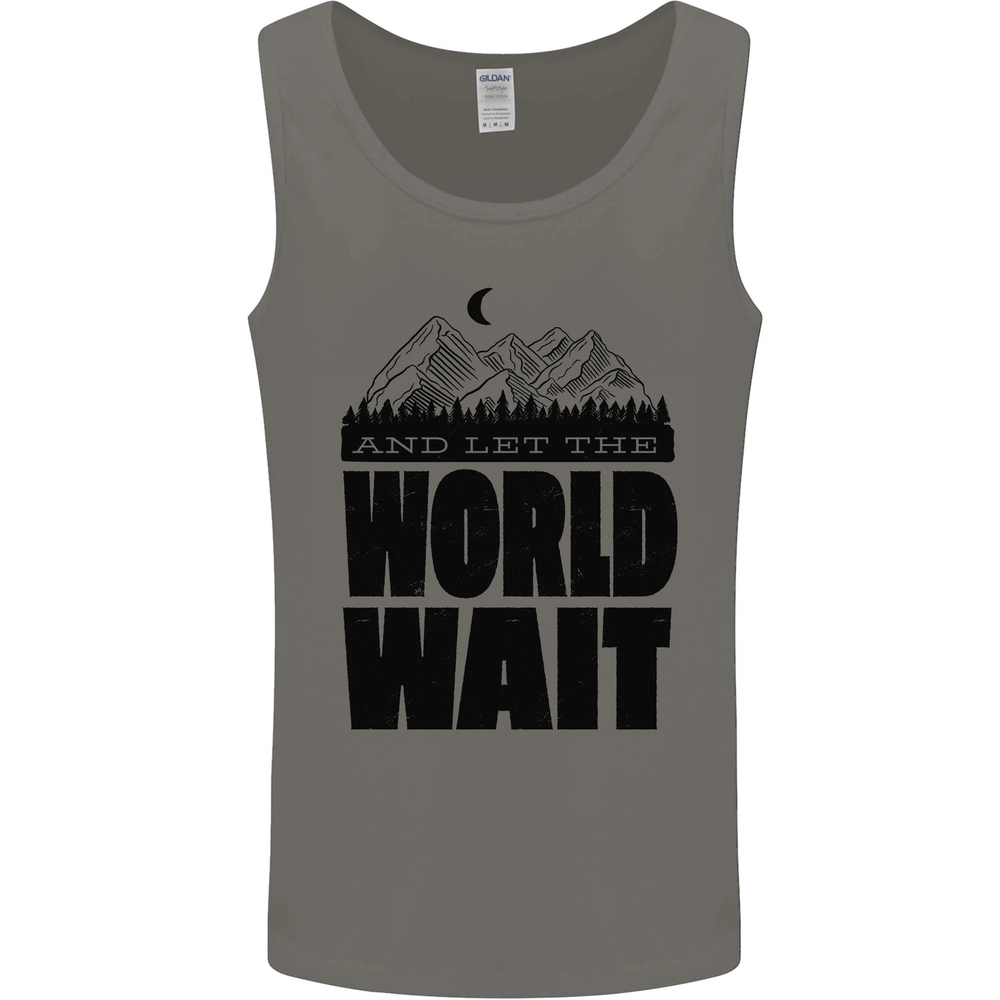 Mountain World Wait Hiking Trekking Walking Mens Vest Tank Top