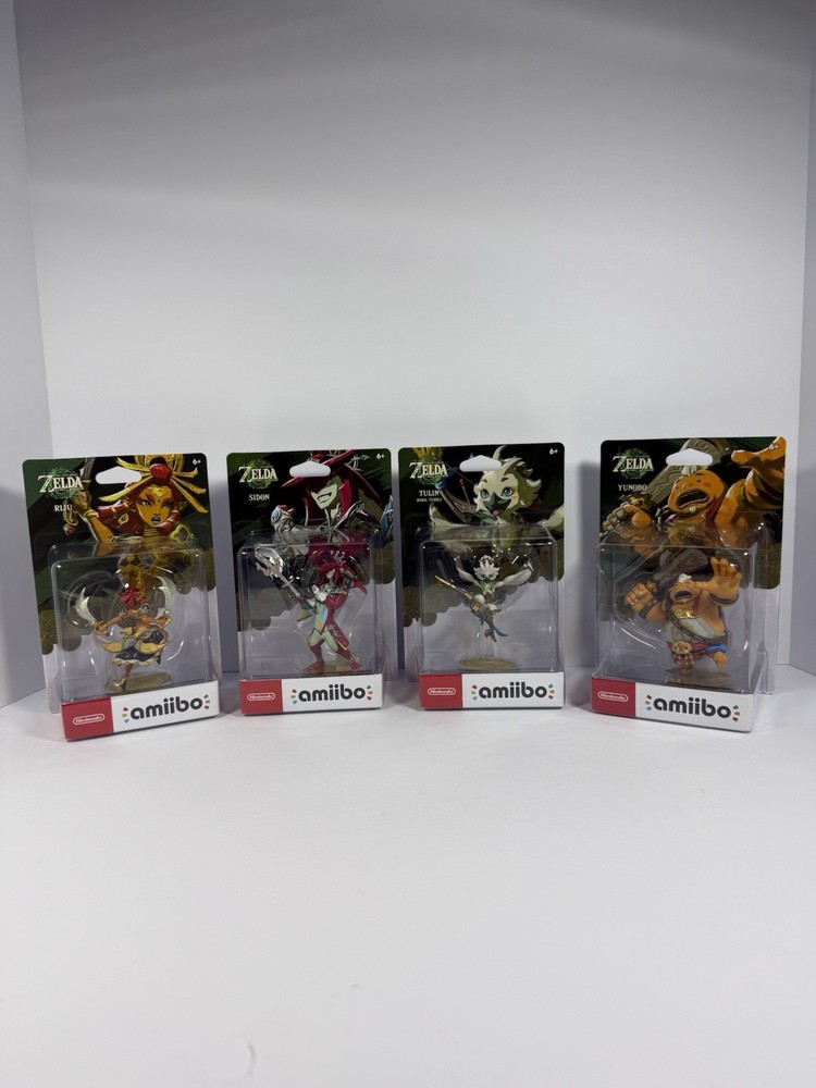 The Legend of Zelda Tears of the Kingdom amiibo - Tulin, Yunobo, Sidon, Riju New