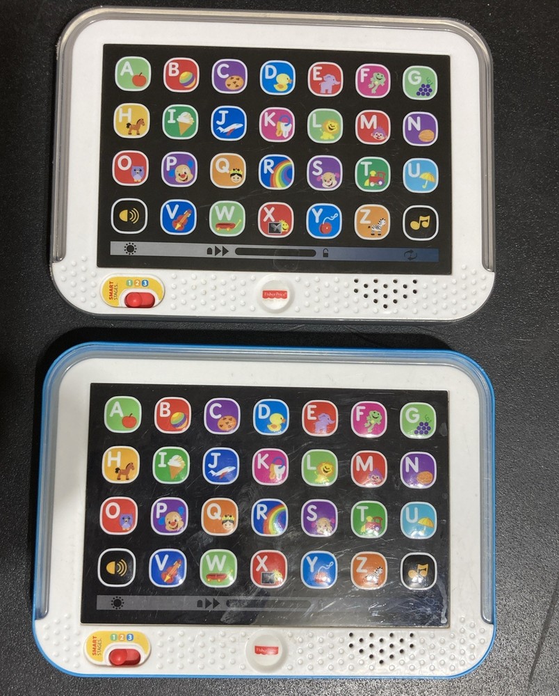 2 Fisher Price Laugh And Learn Smart Stages Talking Tablet TESTED