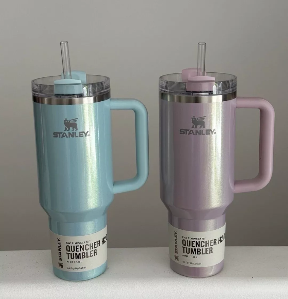 40 oz tumbler Aster / Blueberry Milk *NEW* 2.0 Flowstate State Quencher~BNWT