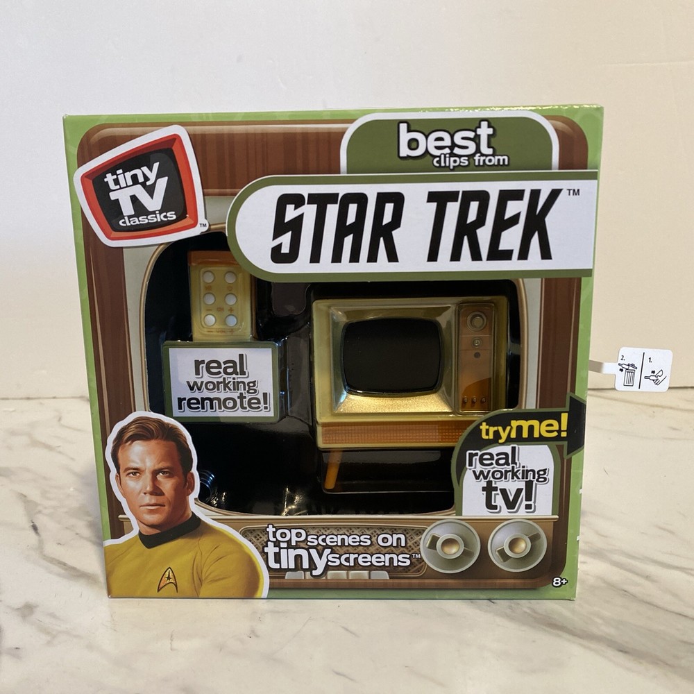 Mini Star Trek TV Replica with Working Remote Control - New