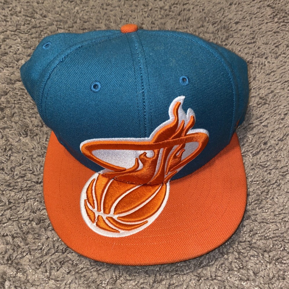 Basketball 47 Brand Hardwood Classics Orange/Green Snapback Hat Cap! GREAT!