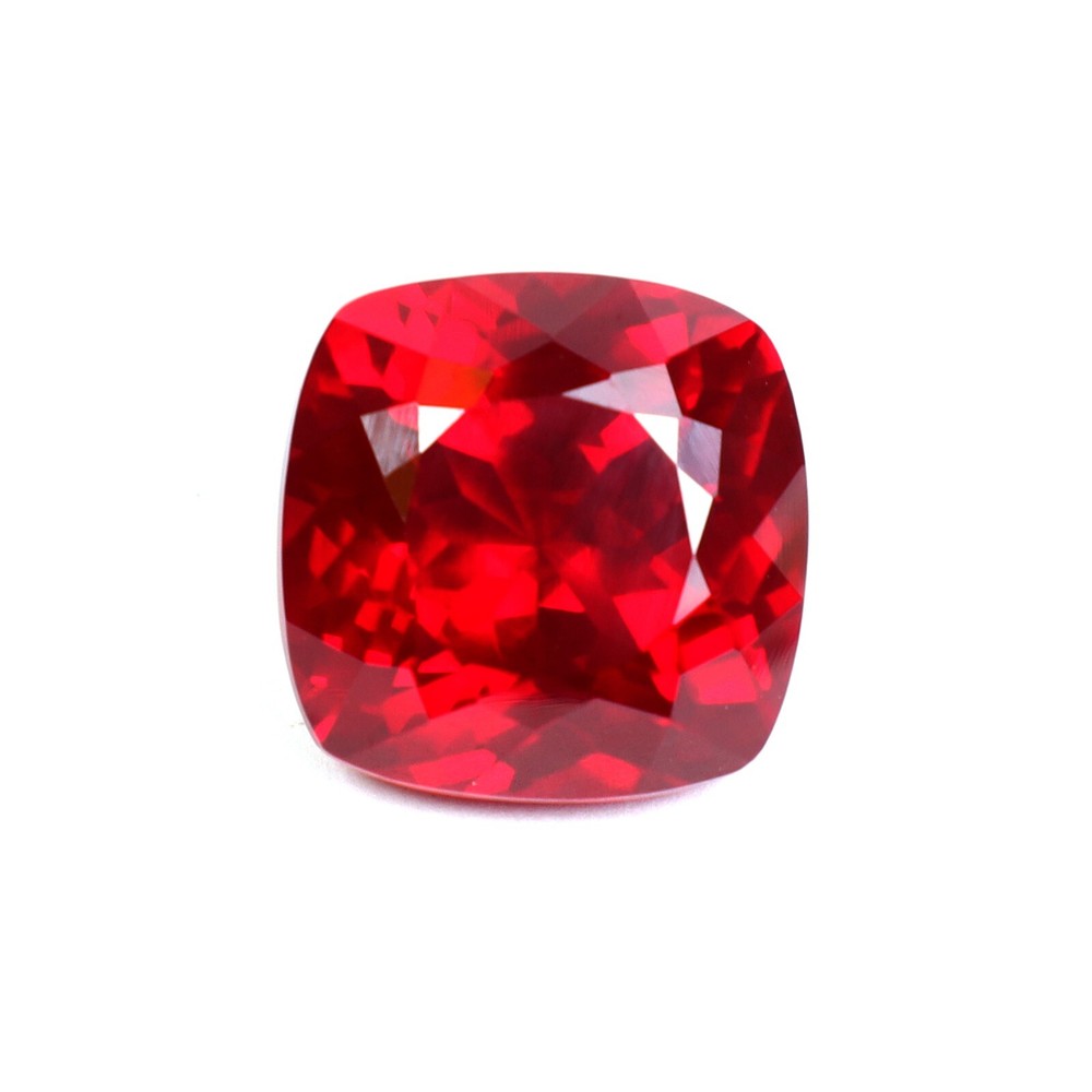 Natural 7.30 Ct Unheated Red Ruby Cushion Cut Certified Gem