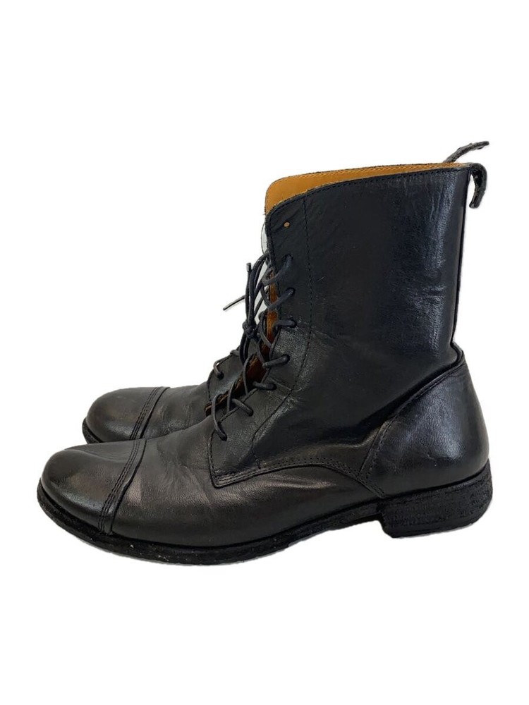 Space Craft Lace-Up Boots/Black/Leather 858
