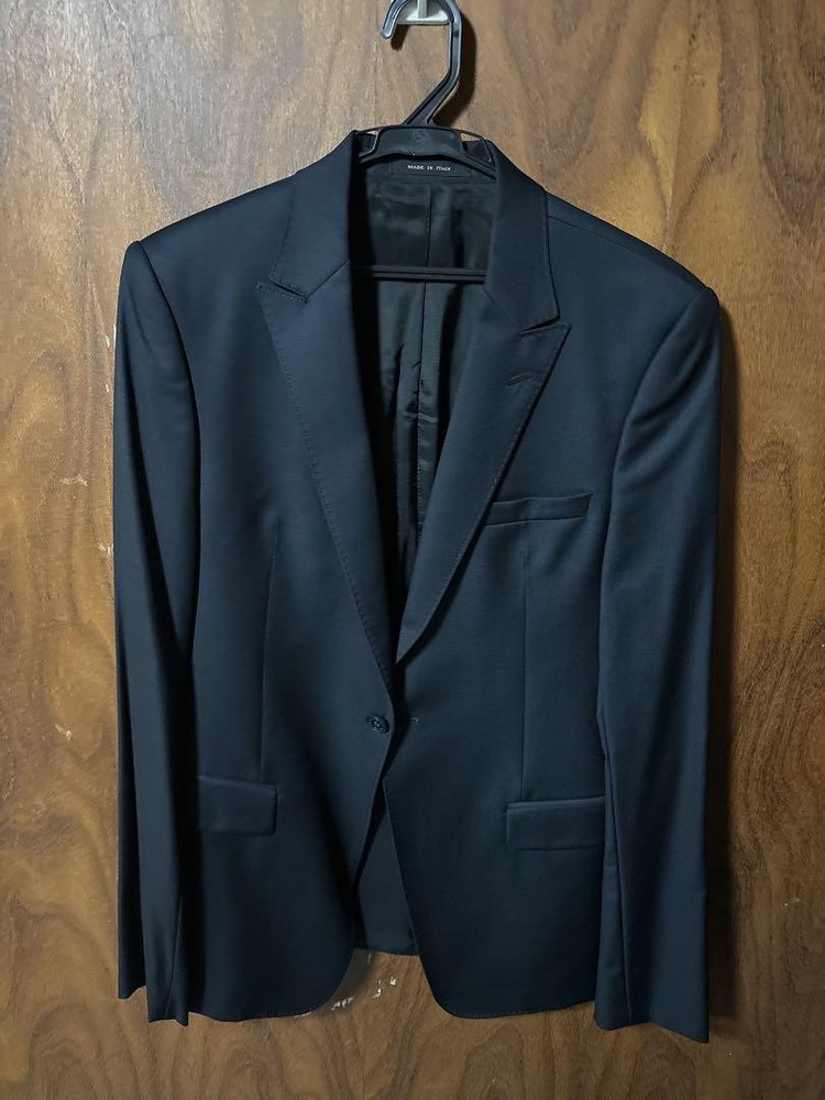 Emporio Armani Black Slim Fit Business Blazer for Men