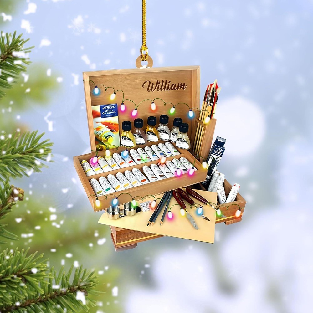 Painting Ornament Artist Christmas Ornament Drawing Ornament Gift Painter Christ