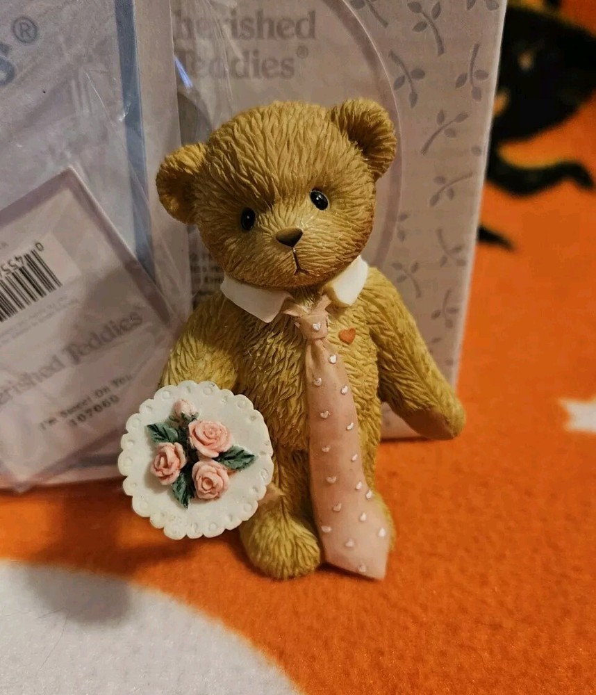 Cherished Teddies 2003 Im Sweet On You Valentine's Day Figurine