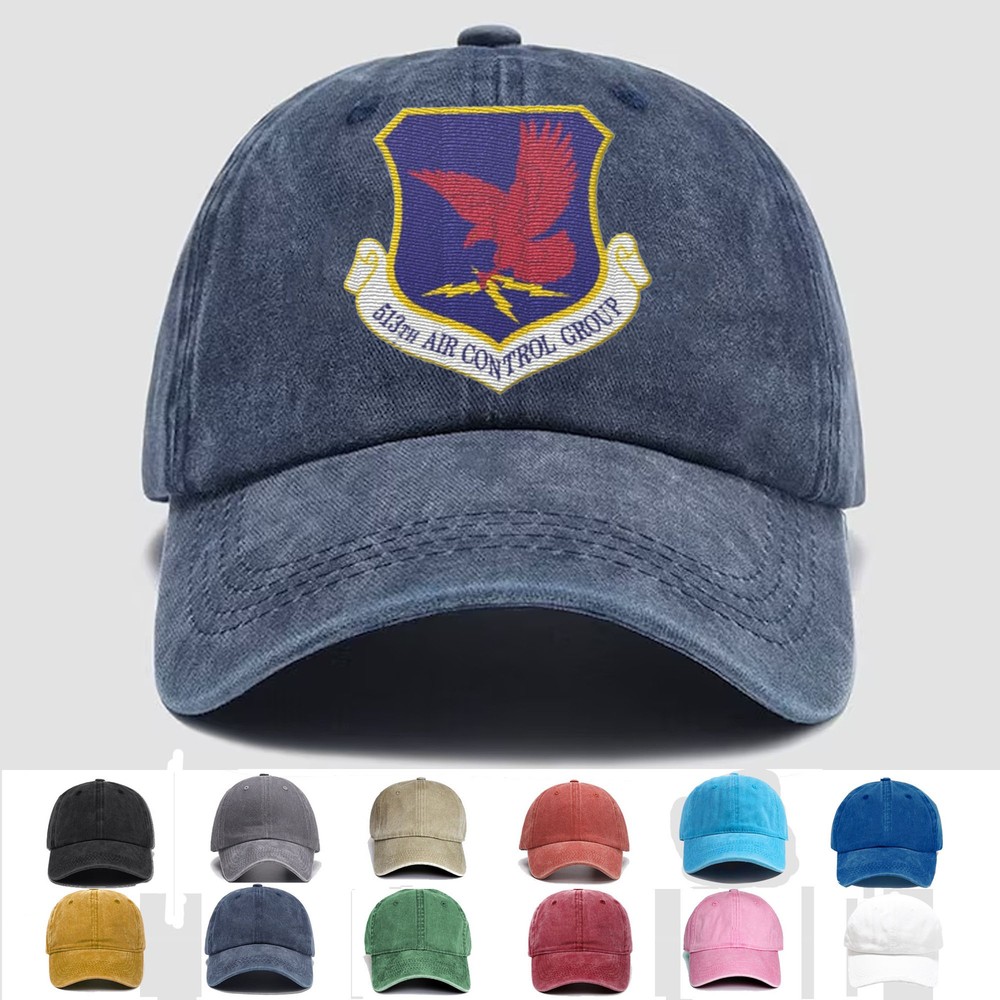 Custom Embroidered Hat 513th Air Control Group, Veteran Cap, Trucker Hat, Gift