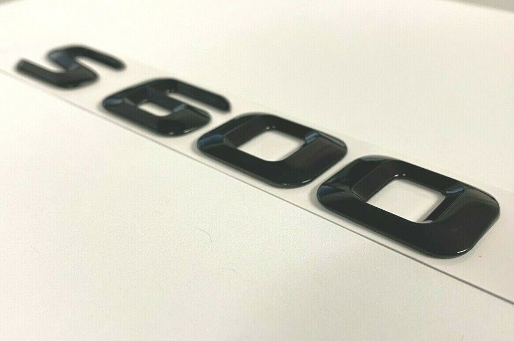 Black Rear Trunk Emblem Badge S600 Fit for Mercedes Benz S Class