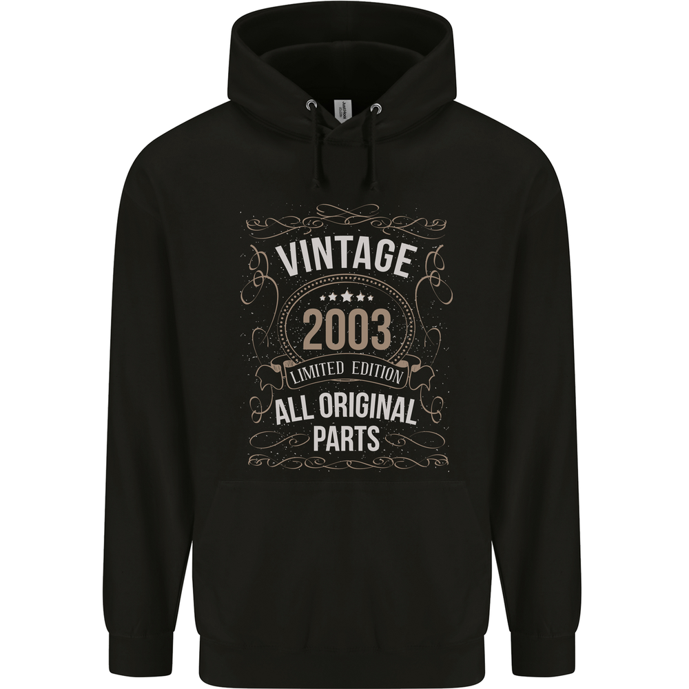 22nd Birthday Limited Edition 2003 Mens 80% Cotton Hoodie
