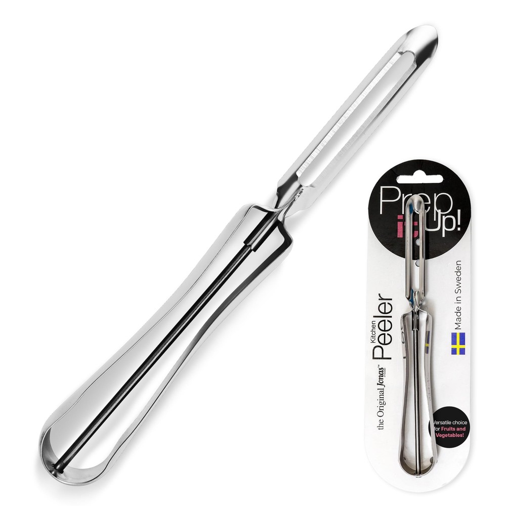 Linden Sweden Original Jonas Vegetable Peeler - Rust Resistant Silver Potato Pe