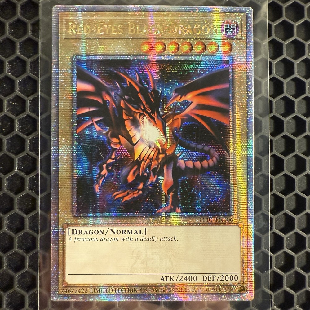 2020 YuGiOh Red Eyes Black Dragon Quarter Century Secret Rare NM-LP