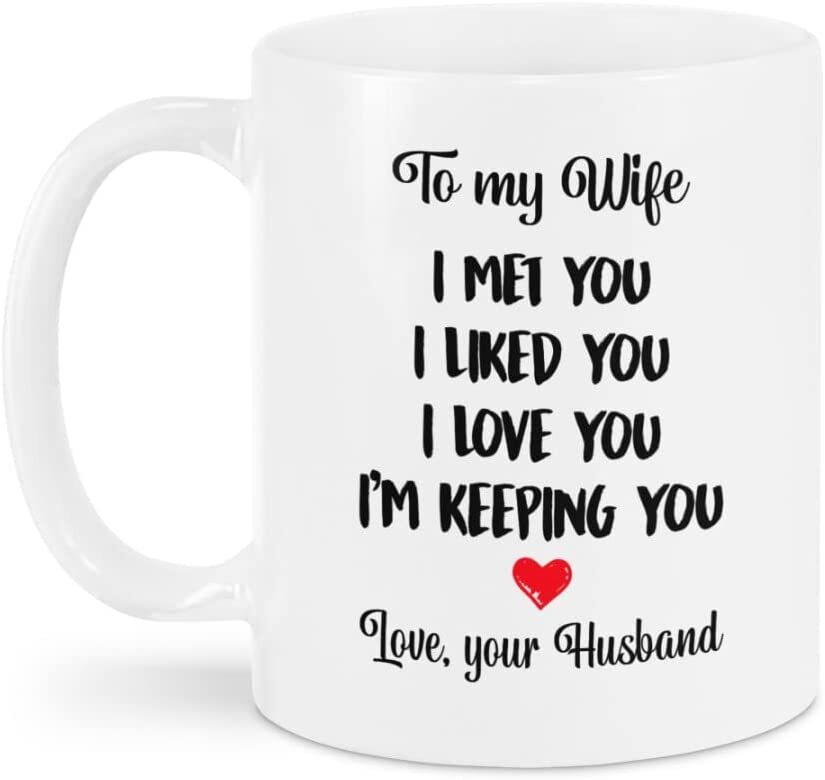 Personalized Coffee Mug For Wife With Love Quote From Husband  